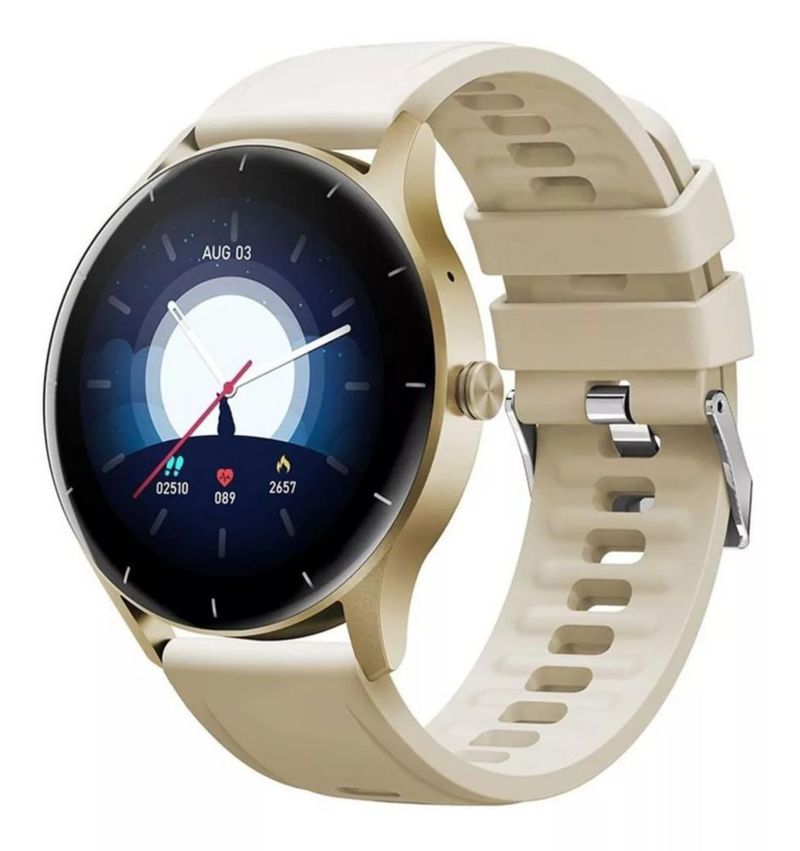 Smart  Watch Zl50 Full Round Touch Dorado