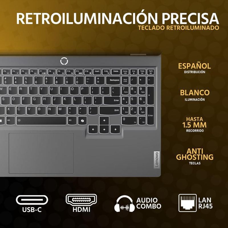 Laptop gamer lenovo loq rtx 3050 ryzen 5 16gb 512gb mouse