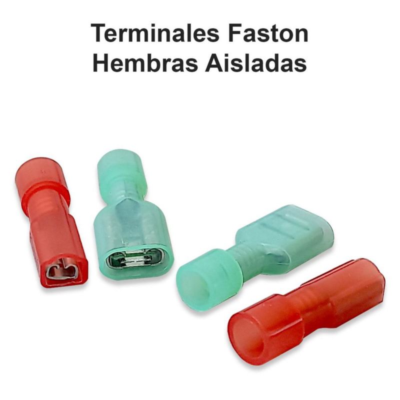 Terminal Hembra Faston Aislada LK-TRFx2 2 Tamaños 14-16 Awg Steelpro