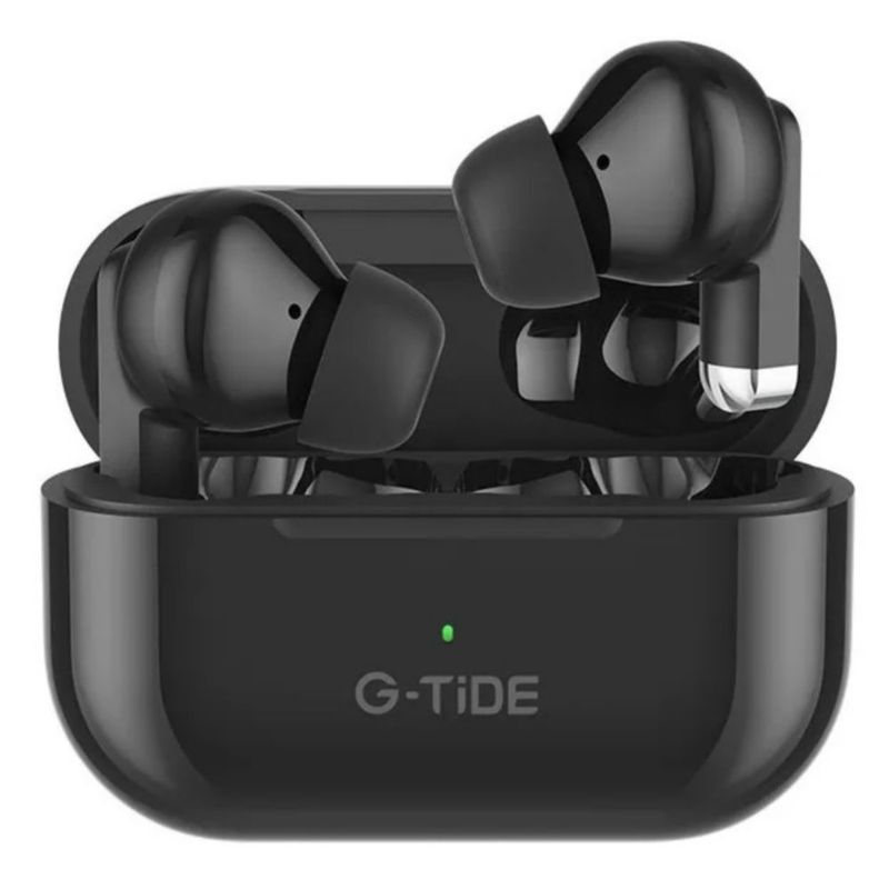 Audífonos G-Tide L22 Negro con Smartwatch Filwans GTR Plata