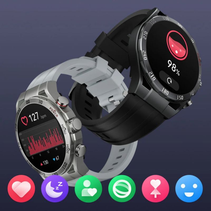 Audífonos G-Tide L22 Negro con Smartwatch Filwans GTR Plata