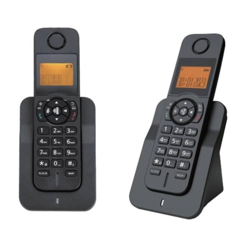 Set de Teléfonos Inalámbricos Digitales con Larga Duración de Batería y Pantalla LCD