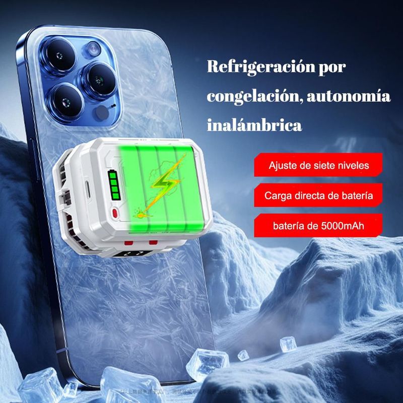 Radiador magnético para teléfonos móviles, enfriamiento rápido, diseñado para juegos, dispositivo mágico de refrigeraciónHOGAWAY