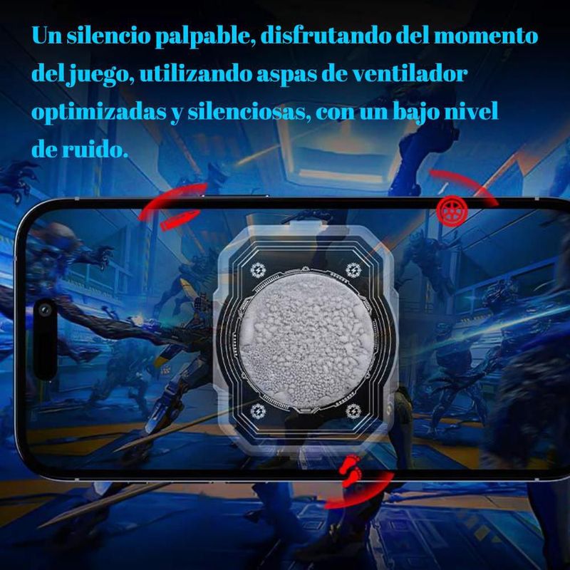 Radiador magnético para teléfonos móviles, enfriamiento rápido, diseñado para juegos, dispositivo mágico de refrigeraciónHOGAWAY