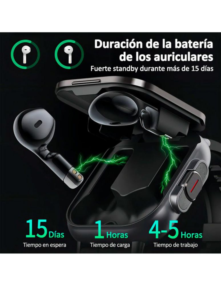 Petukita Box Smartwatch D8 con Audífonos