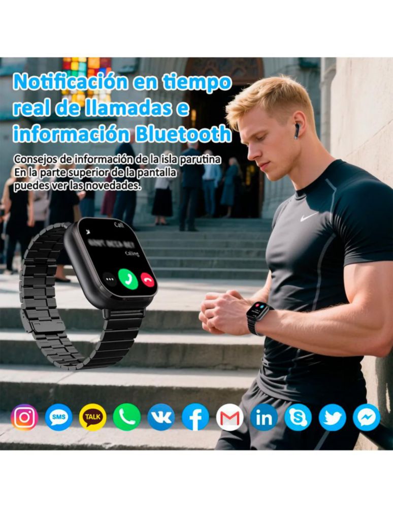 Petukita Box Smartwatch D8 con Audífonos