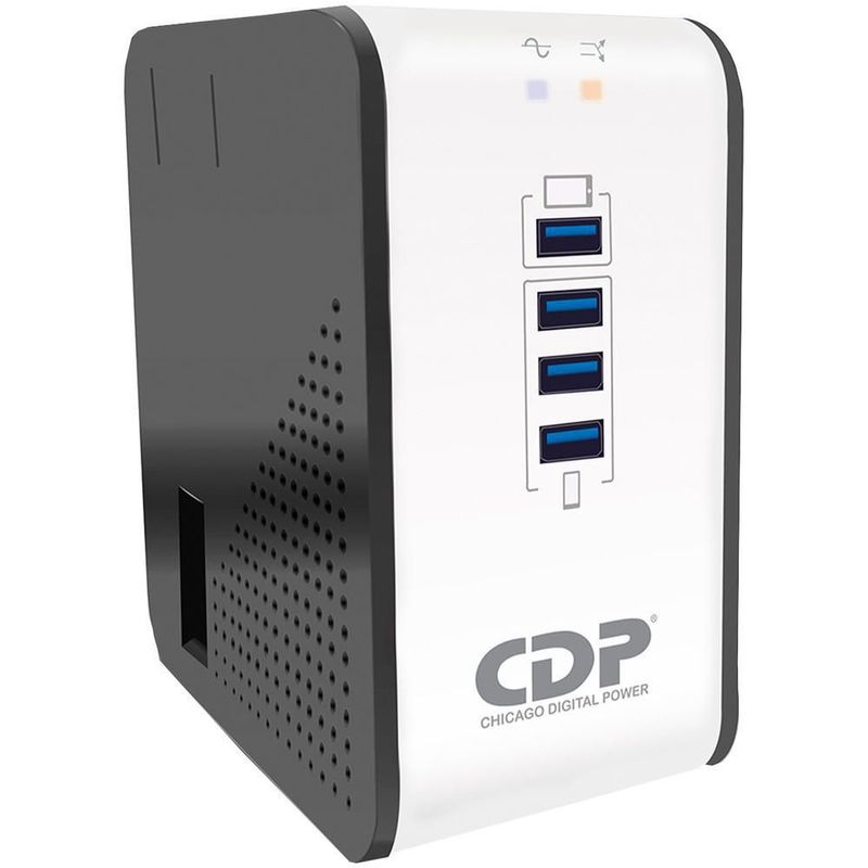 Regulador de voltaje cdp r2cu-avr1008 1000va/400w 8 tomas
