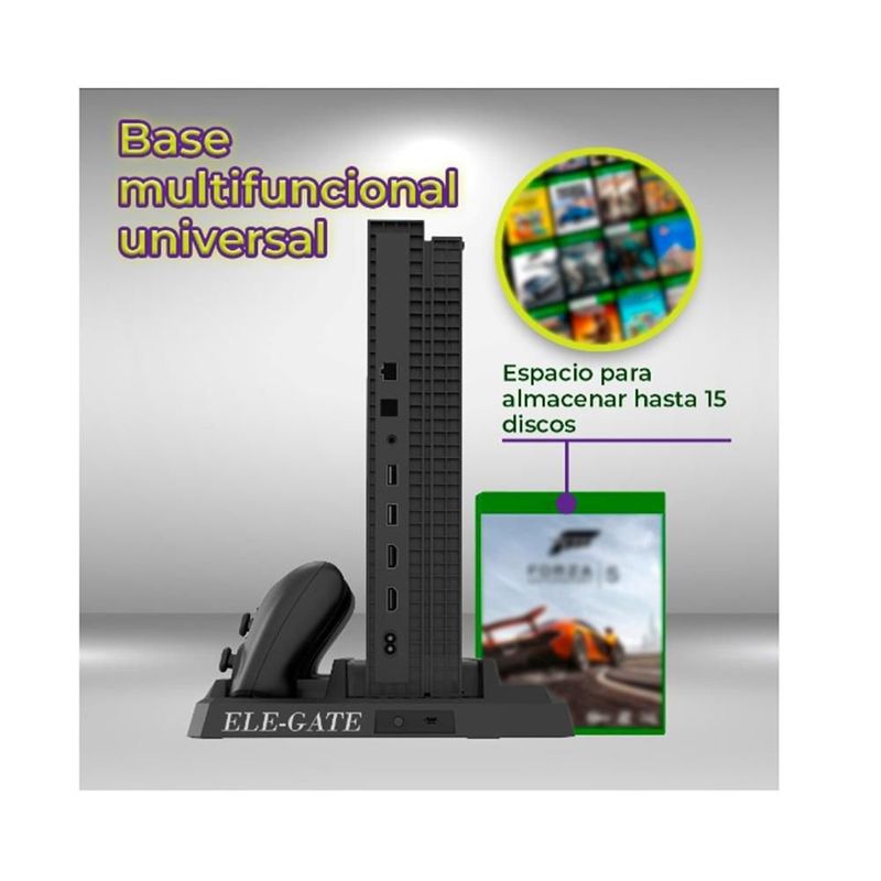 Base Enfriadora Para Consola Xbox One X|s Y Estacion De Carga Controles