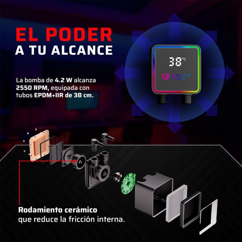 Enfriamiento liquido br cryo prism 240 lga1851 am5 br-944045