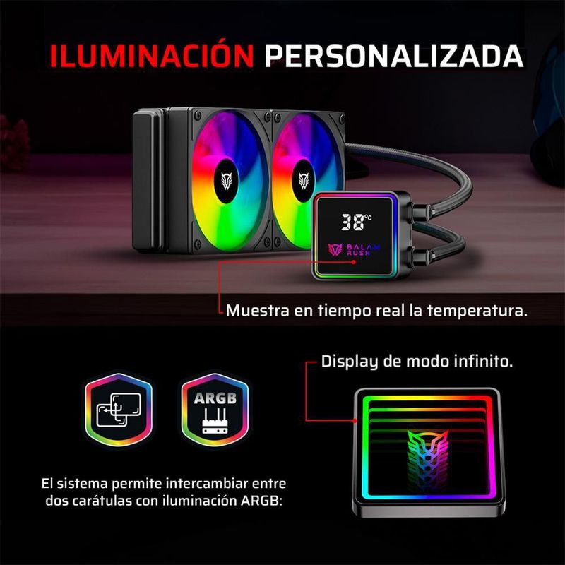 Enfriamiento liquido br cryo prism 240 lga1851 am5 br-944045
