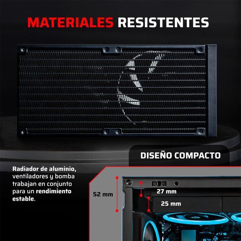 Enfriamiento liquido br cryo prism 240 lga1851 am5 br-944045