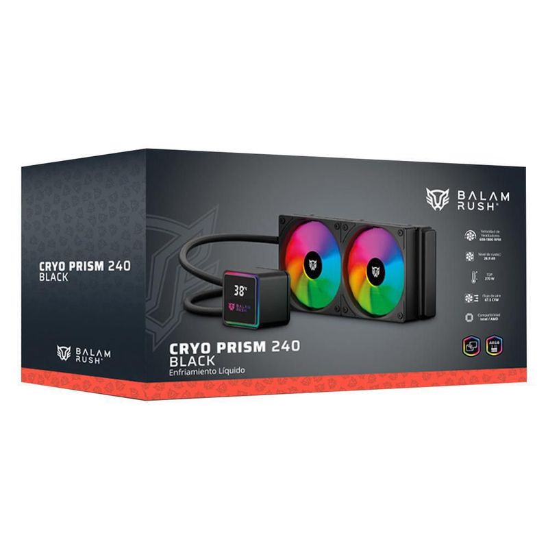 Enfriamiento liquido br cryo prism 240 lga1851 am5 br-944045