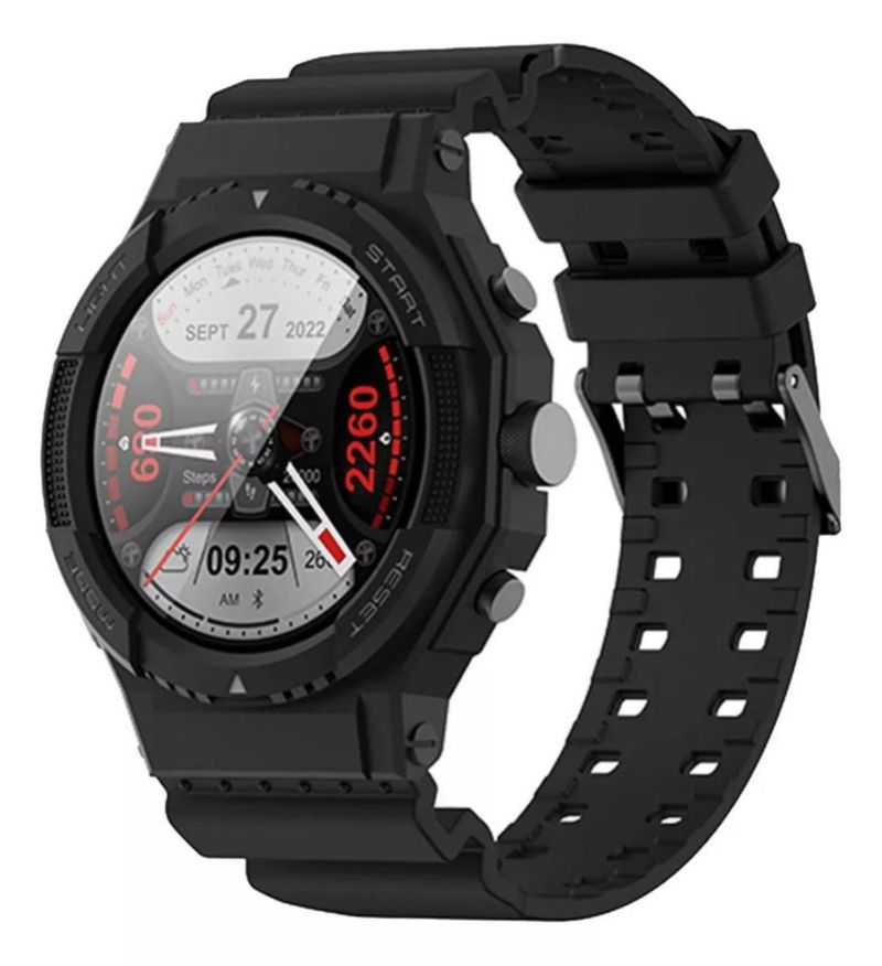 Reloj Caballero Smartwatch G01 Gps Glonass Bds Hd Negro