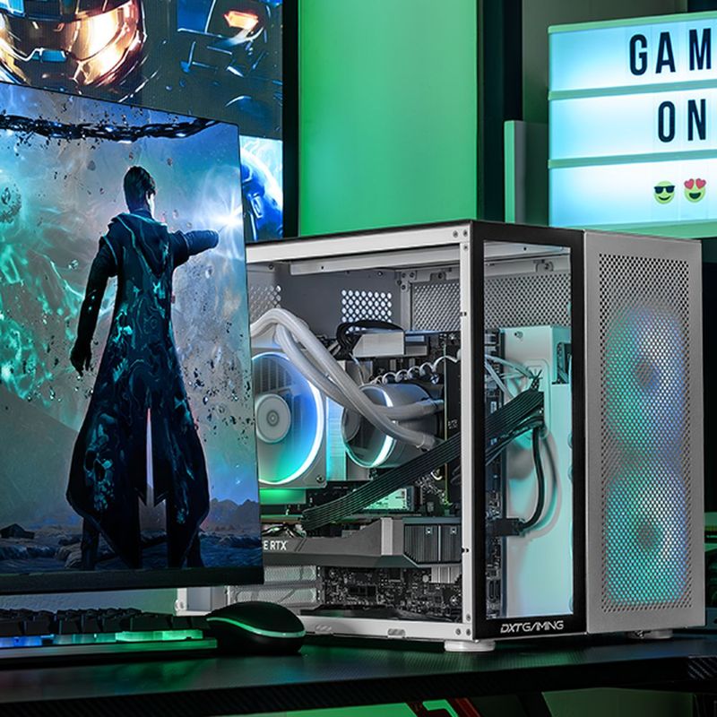 Pc gamer dxt rtx 5050 ultra 5 16gb ddr5 ssd 1tb monitor 27