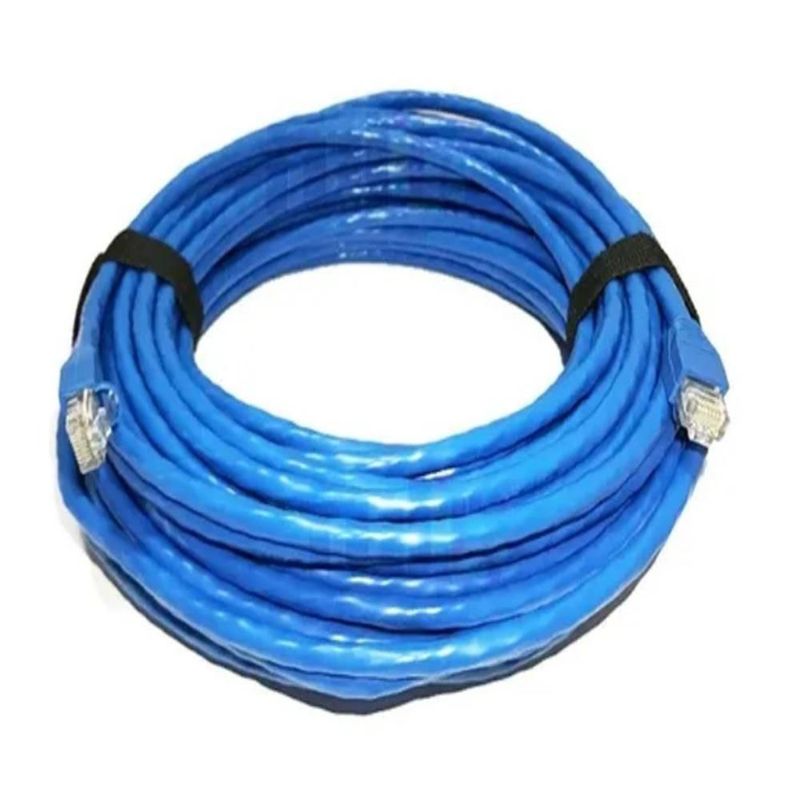 Cable De Red Ethernet De 15 Metros, Utp Cat6e Color Azul Con Conectores Rj45.