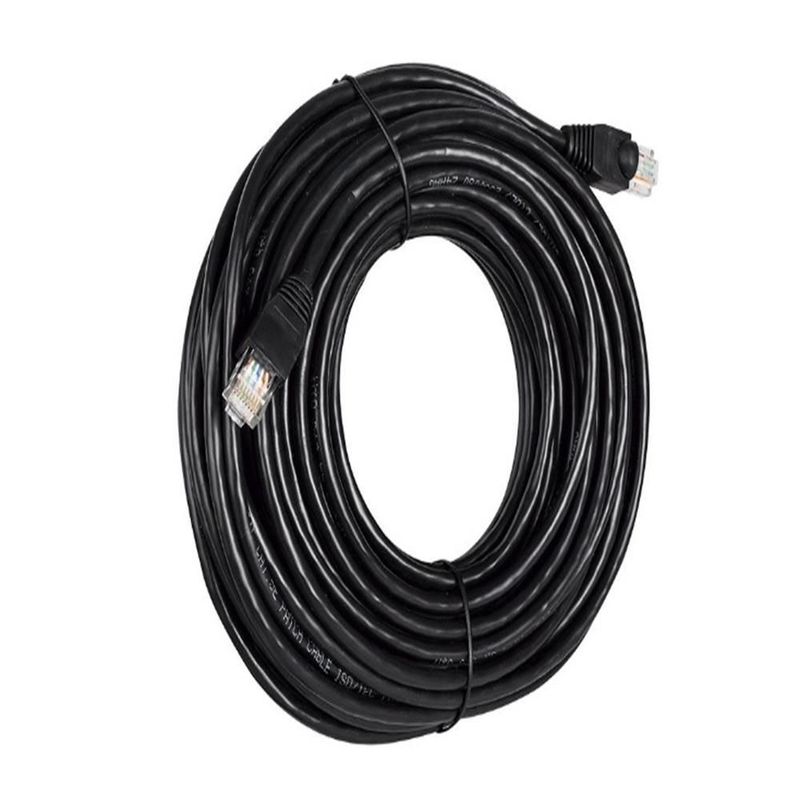 Cable Utp Cat 6 Exterior 10 Metros Red Rj45 Alta Velocidad Negro