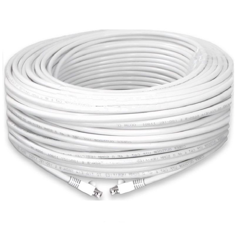 Cable De Red Ethernet Utp Poe Cat6a 30m Blanco