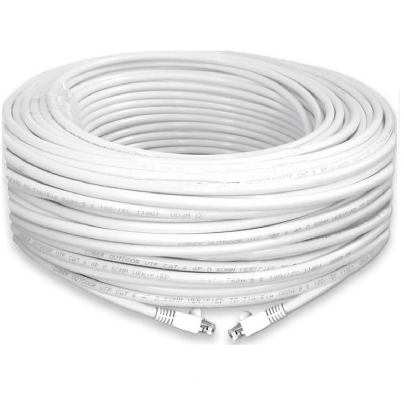 Cable De Red Ethernet Utp Poe Cat6a 30m Blanco
