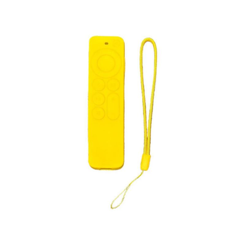 Funda cobertura total Para Apple TV Siri Remote 4k Amarillo