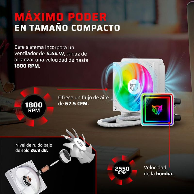 Enfriamiento liquido br cryo prism 120 lga1851 am5 br-944038