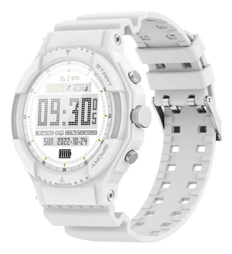 Reloj Caballero Smartwatch G01 Gps Glonass Bds Hd BLANCO