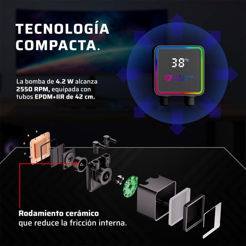 Enfriamiento liquido br cryo prism 360 lga1851 am5 br-944069