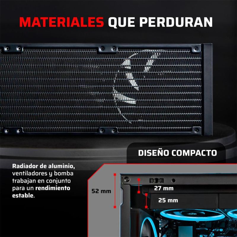 Enfriamiento liquido br cryo prism 360 lga1851 am5 br-944069