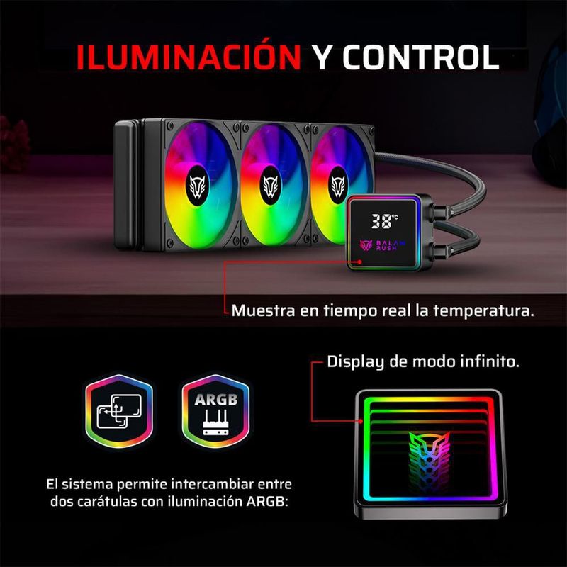 Enfriamiento liquido br cryo prism 360 lga1851 am5 br-944069