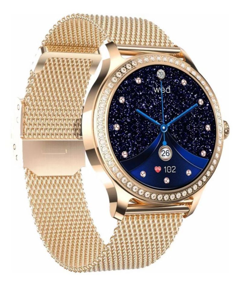 Reloj Para Dama Smartwatch Lw105 Deluxe DORADO
