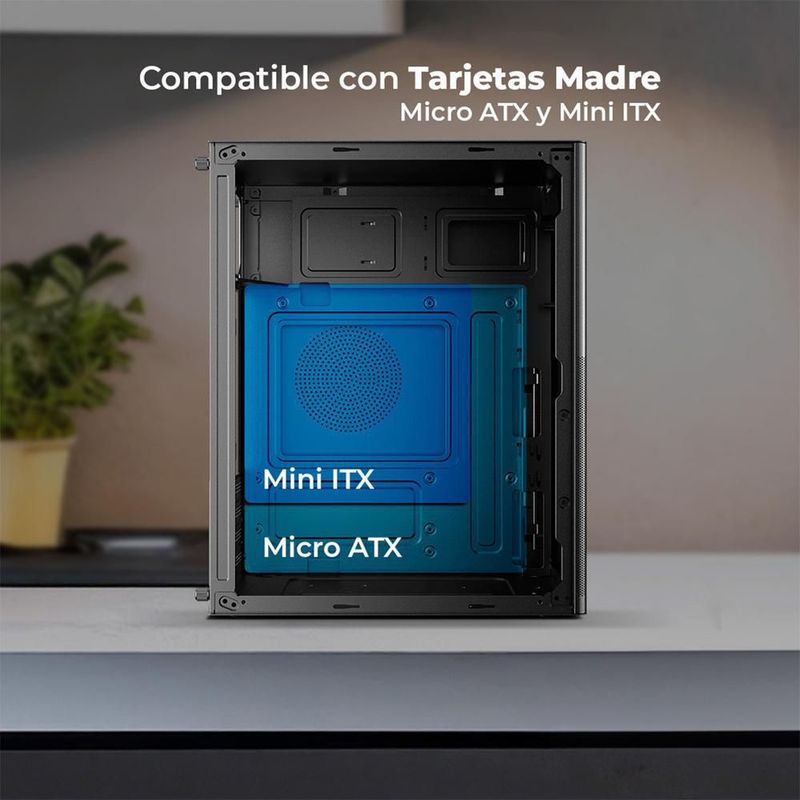 Gabinete acteck rex pro gi757 m-atx metal usb-c ac-944007