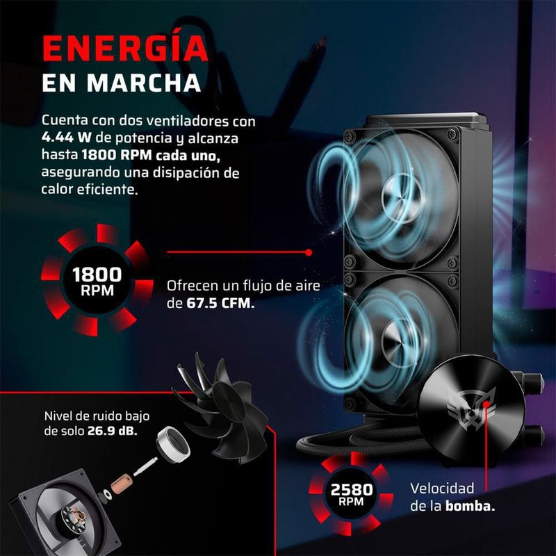 Enfriamiento liquido balam rush 240mm lga1851 am5 br-944090