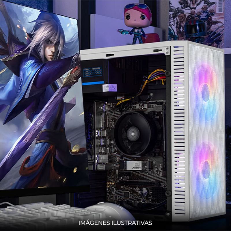 Xtreme pc radeon vega ryzen 7 16gb ssd 1tb monitor 23.8 wh