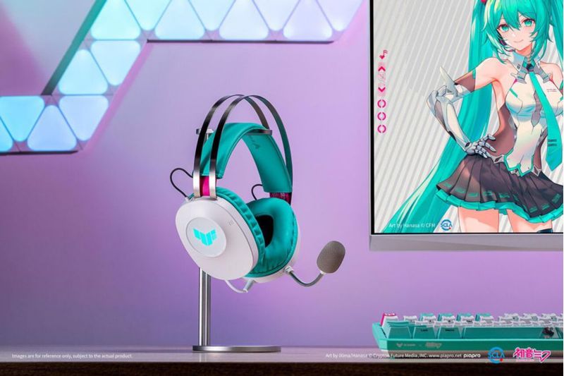 ASUS TUF Gaming X Hatsune Miku Auriculares sonido Envolvente Virtual 7.1 Micrófono Certificado por TeamSpeak
