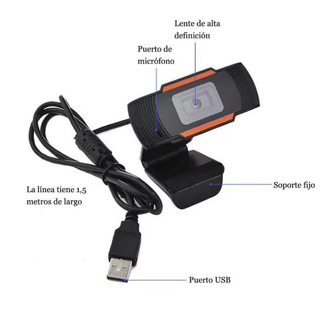 Cámara USB, 1080P HD, cámara para transmisión en vivo, cámara para videoconferencias.HOGAWAY