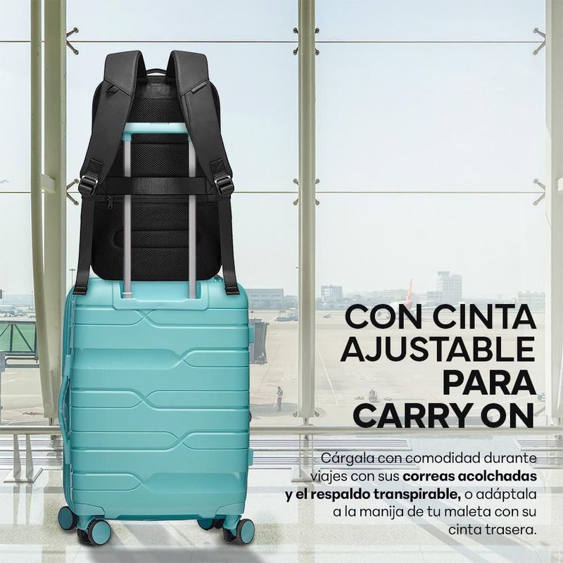 Mochila para Laptop 17.5” Antirrobo Impermeable para Viaje