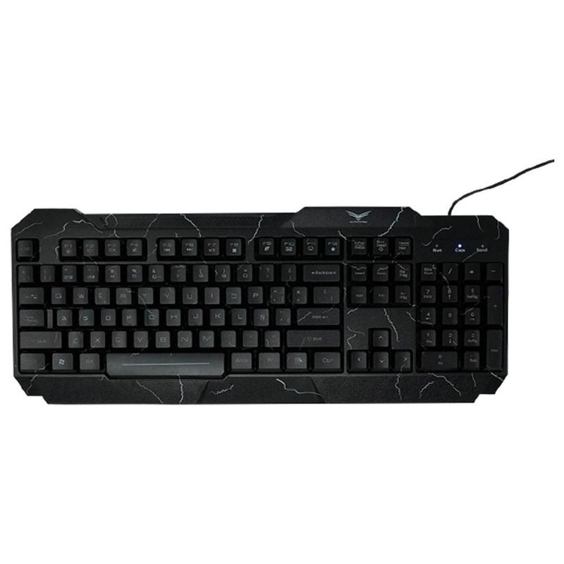 Kit gamer 2 en 1 naceb na-633 teclado y mouse sensor optico 3 botones alámbrico