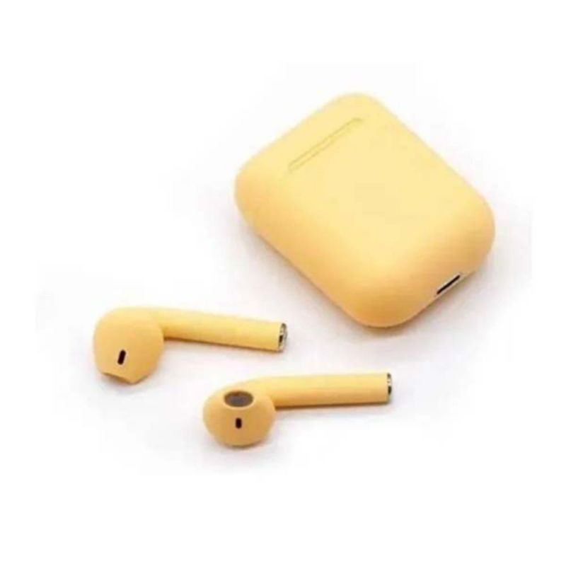 Audífonos Inalámbricos Genérico I12 Color Amarillo