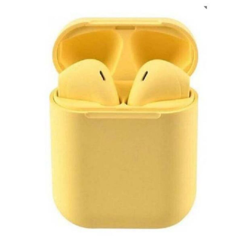 Audífonos Inalámbricos Genérico I12 Color Amarillo
