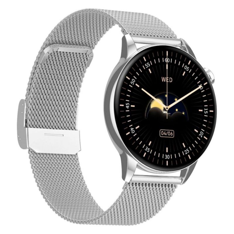 Smartwatch Reloj Metal Hd1 De Lujo PLATA