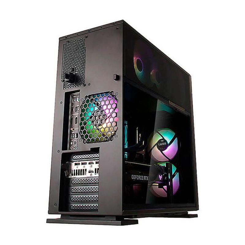 Gabinete in win 515 1 fan usb tipo c cristal templado soporte gpu media torre