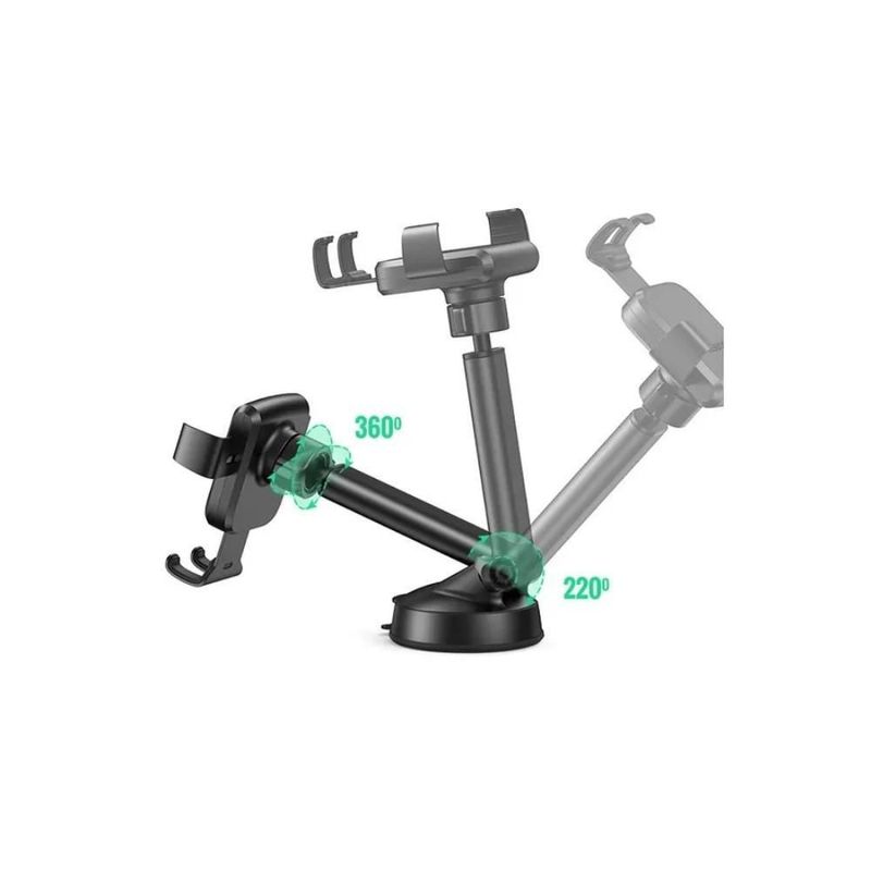 Soporte de Celular para Tablero de Auto Ugreen Ajustable Negro