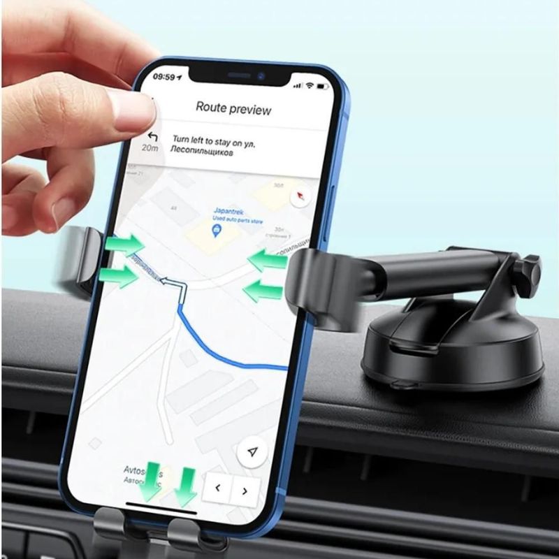 Soporte de Celular para Tablero de Auto Ugreen Ajustable Negro