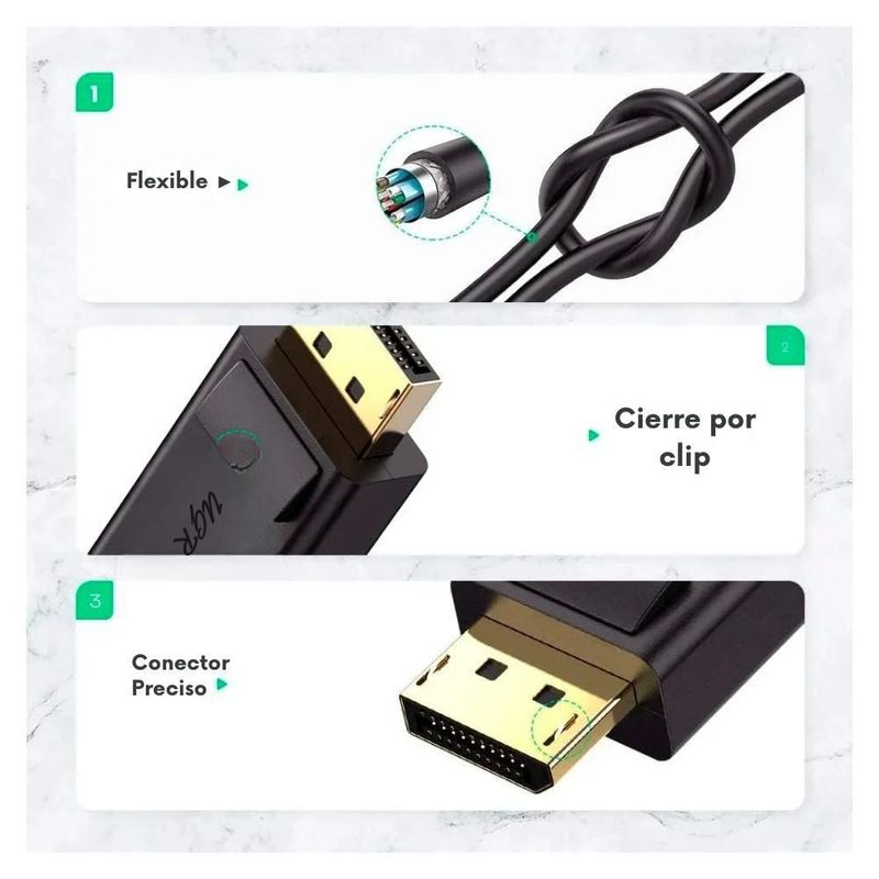 Adaptador Ugreen DisplayPort a HDMI 4K@30Hz Convertidor