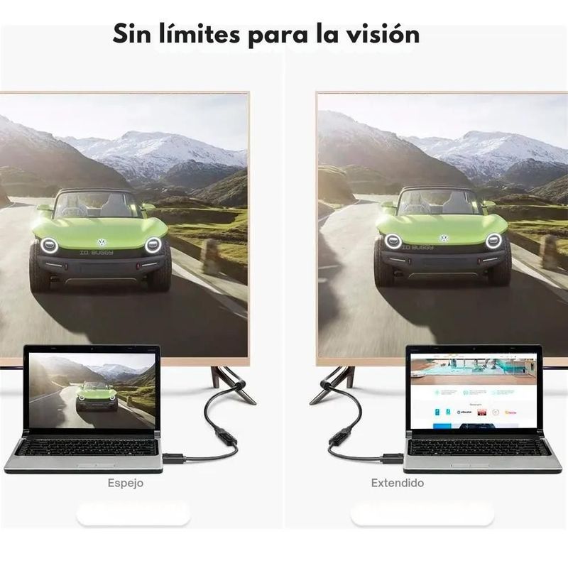 Adaptador Ugreen DisplayPort a HDMI 4K@30Hz Convertidor
