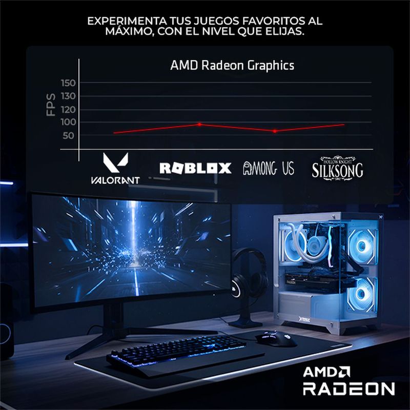 Xtreme pc radeon 780m ryzen 9 16gb ddr5 ssd 1tb monitor 27