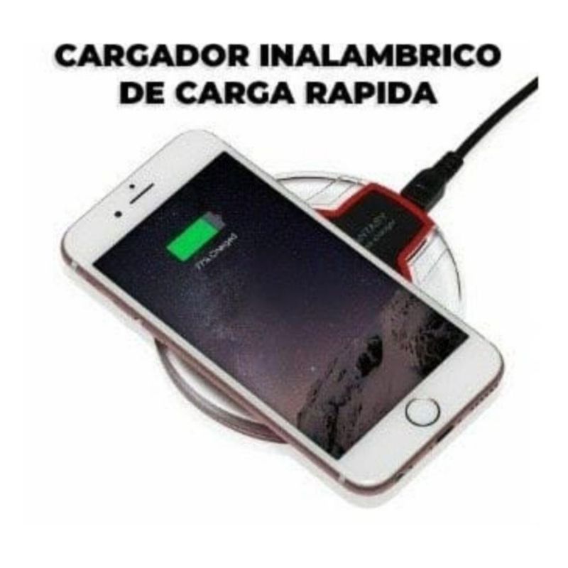 Cargador Inalámbrico carga rápida transparente