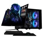 Xtreme pc radeon vega ryzen 5 16gb ssd 1tb monitor 27 black