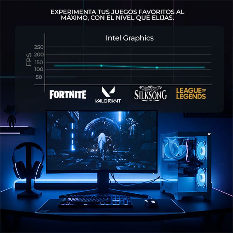 Xtreme pc core i5 12400 16gb ssd 500gb monitor 23.8 black