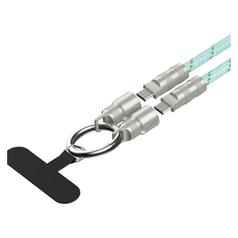 Cable de Carga Rápida HAVIT CB6340 USB-C PD60W con Lanyard 1.2m