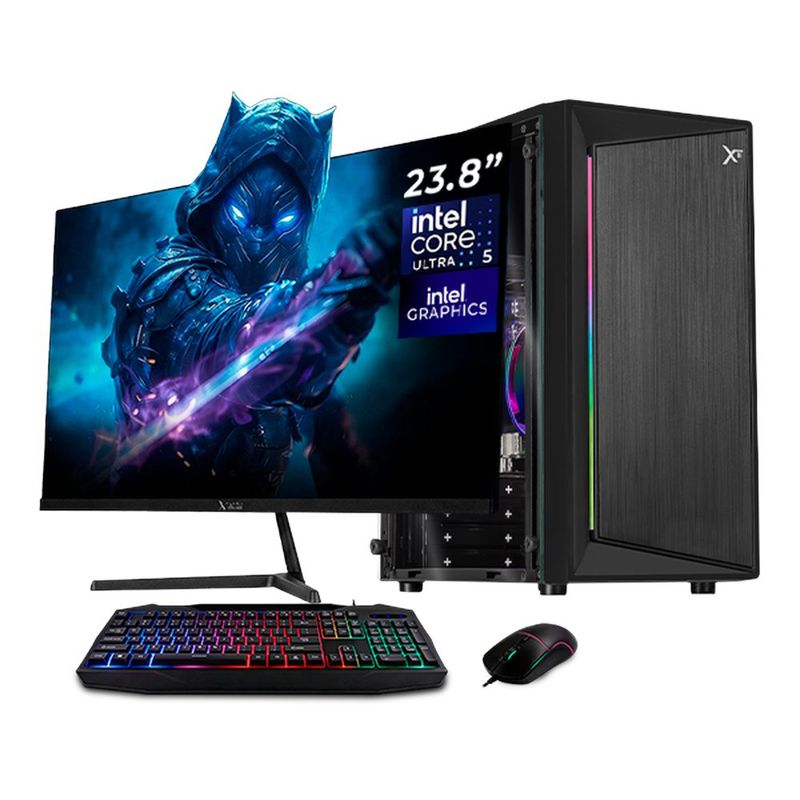Xtreme pc ia ready core ultra 5 16gb 500gb monitor 23.8 bk